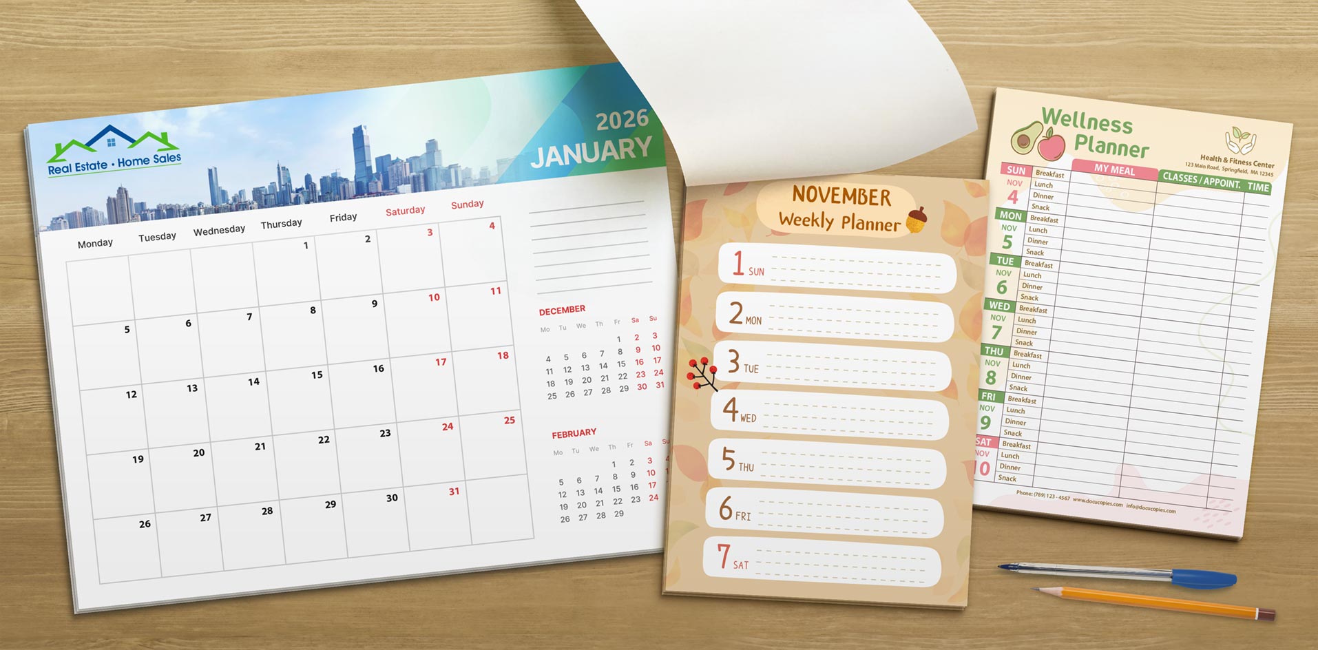 Desk Pad Calendars & Planners