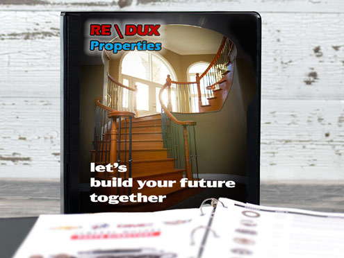 Real estate binder printing