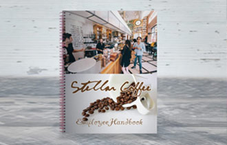 Spiral bound professional training book