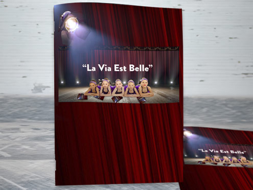 Custom printed dance recital programs