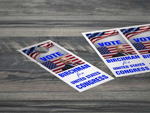 Political door hangers