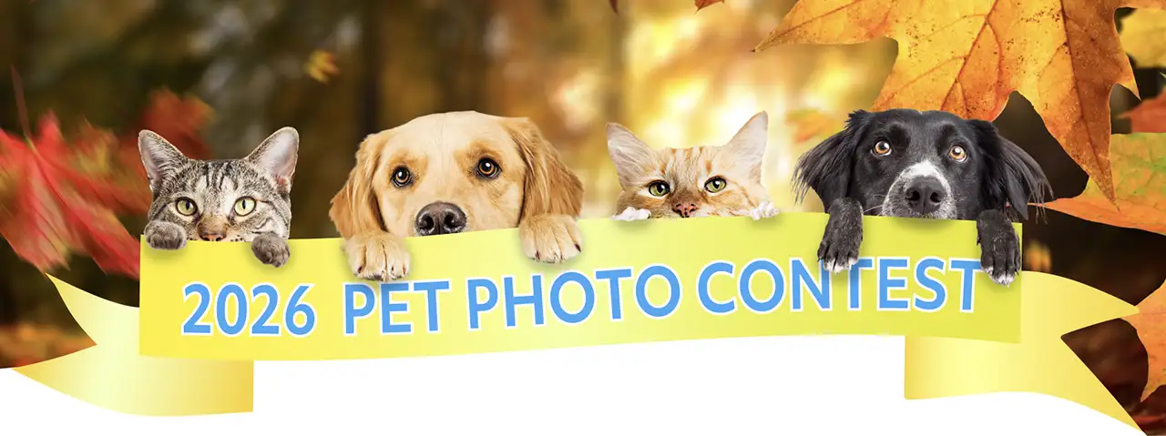 Banner for 2026 Pet Photo Contest Entry Page