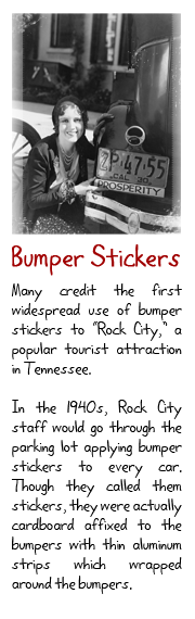 Bumper Stickers History