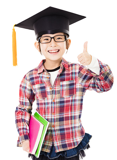 School Kid Graduating Thumbs Up