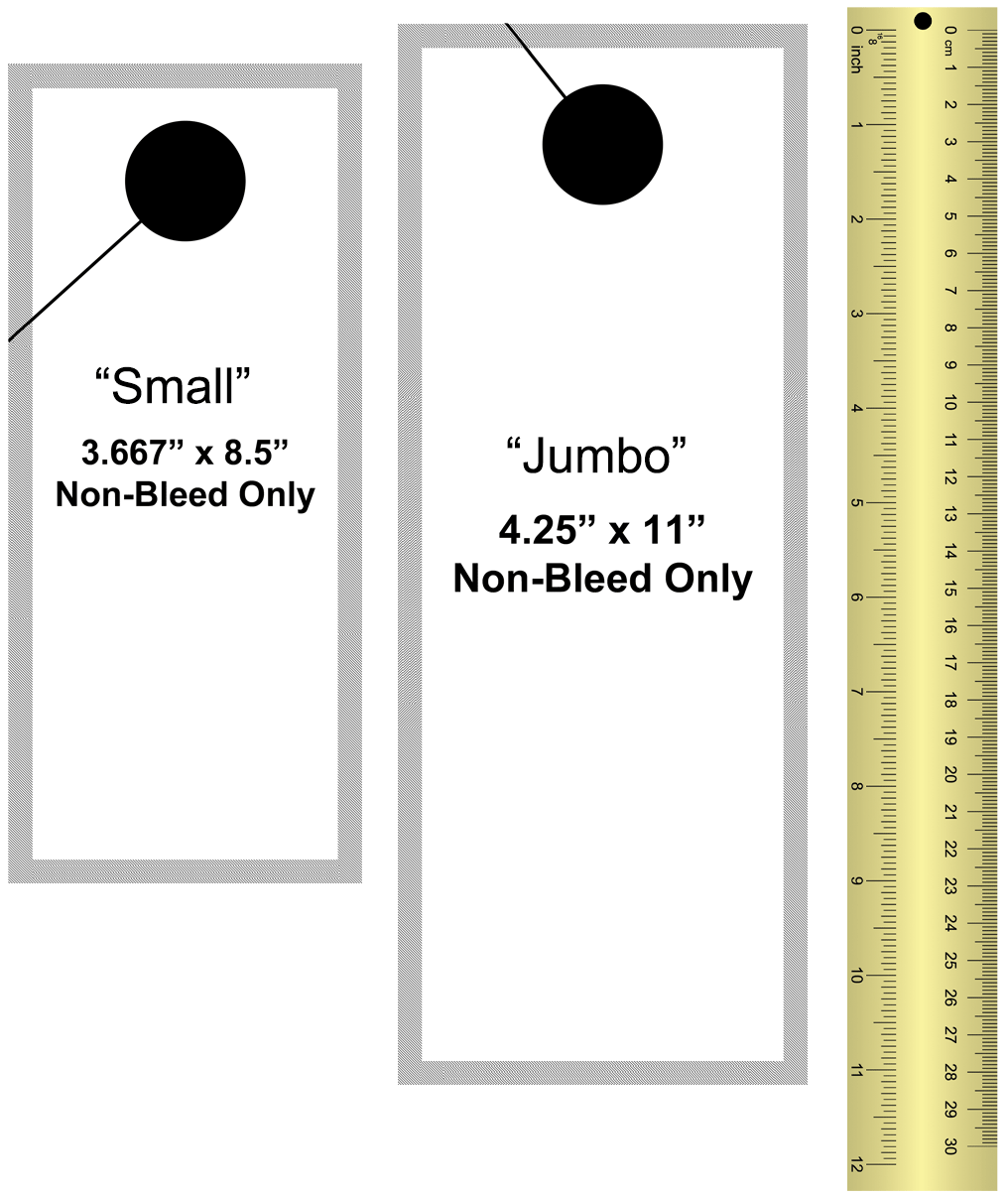 Door hanger print sizes