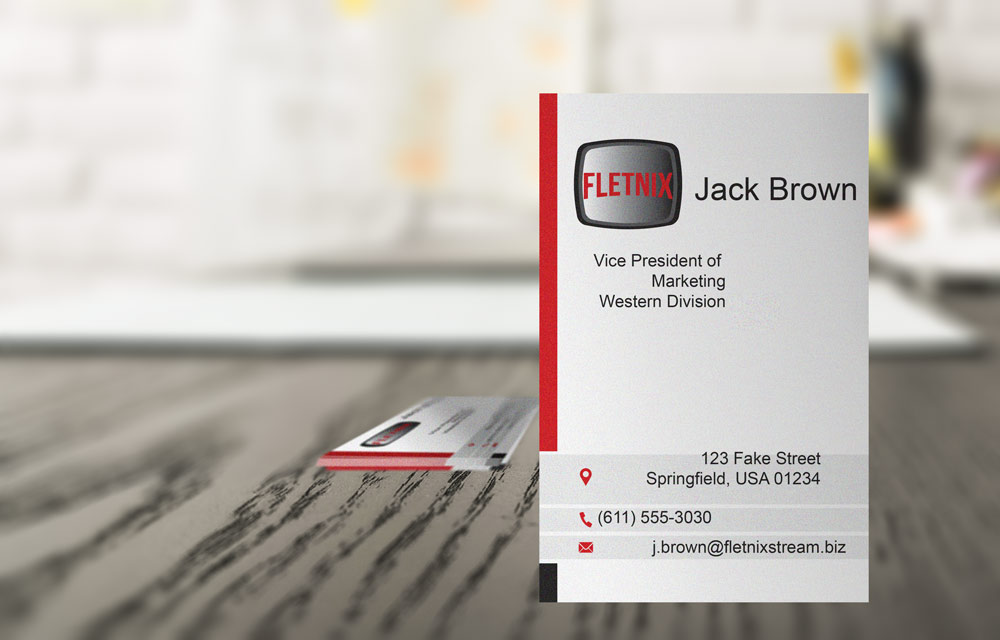 Misaligned business card content
