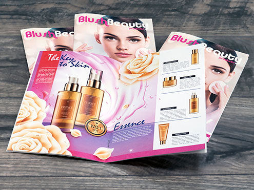 Saddle stitched catalogs