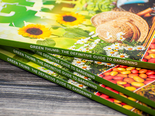 Softcover perfect bound books with printed spines