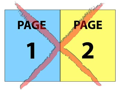 Booklets should NOT be setup as spreads.