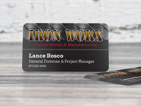 printed business card
