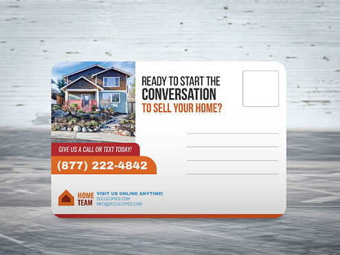 printed postcard