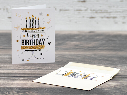 Custom Printed Greeting Cards with Blank Envelopes