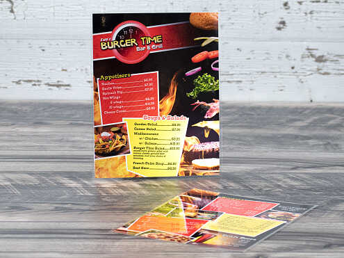 Dine In Menu - Laminated