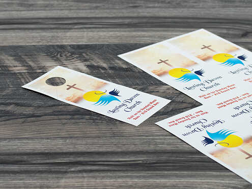 Print Custom Door Hangers- Two Sided