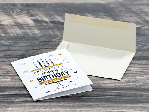 Greeting Card and Blank Envelope
