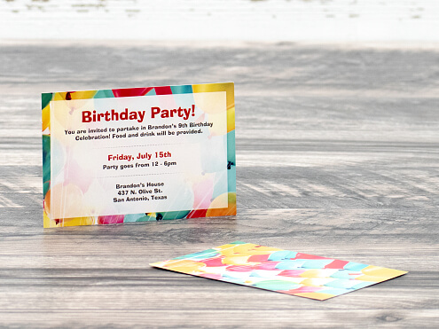 Invitation Printing without Envelopes