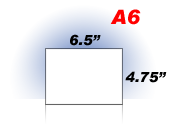 Blank Envelopes: A6 - 4 3/4" x 6 1/2"